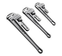 VEVOR Clé Serre Tubes Droite 3PCs 24,5/32/46 cm, Tuyau à Griffe en Aluminium, Clé de Plomberie Réglable, avec Mâchoire Haute Résistance et Poignée Ergonomique, pour Conduites d'Eau, Réparations Auto