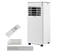Climatiseur Mobile 7000 BTU 2 kW-VEVOR-Climatiseur Portable 3 en 1-Panneau Tactile LED-Télécommande-Minuterie 24 h