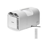 VEVOR Climatiseur portable, 1,25 kW·h, refroidisseur d'air à 3 vitesses, avec minuterie 24 h, télécommande, température réglable 16-32 ℃, pour camping en tente extérieure, camping-car ou maison, blanc