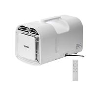 VEVOR Climatiseur portable, 1,25 kW·h, refroidisseur d'air à 3 vitesses, avec minuterie 24 h, télécommande, température réglable 16-32 ℃, pour camping en tente extérieure, camping-car ou maison, blanc
