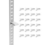VEVOR Clips pour Crémaillère d'Étagères Pinces de Support Réglables Lot de 40