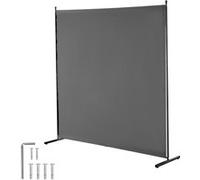 VEVOR Paravent multifonctionnel à panneau unique – Cloison autoportante 181x181,5 cm, Gris