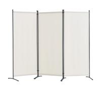 VEVOR Cloison de séparation en tissu paravent à 3 panneaux pour chambre blanc