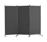 VEVOR Cloison de séparation en tissu paravent à 3 panneaux pour chambre gris