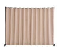 VEVOR Cloison de séparation en tissu paravent avec roulettes pour chambre marron