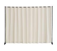 VEVOR Cloison de séparation en tissu, séparateur de pièce portable avec roulettes, paravent de confidentialité autoportant intérieur pour bureau, chambre, salle à manger, maison, 308,5x245,5 cm, beige