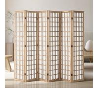 VEVOR Cloison de Séparation Japonaise Séparateur de Pièce Paravent à 6 Panneaux
