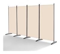 VEVOR Paravent Multifonctionnel à 4 Panneaux, Cloison de Séparation Autoportant 346,4 x 184 cm, Séparateur de Pièces Intérieur Pliable, Brise-Vue pour Confidentialité, Bureau, Chambre, Salon Beige