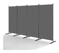 VEVOR Paravent multifonctionnel 4 panneaux – autoportant 346,4 x 184 cm – pliable, gris