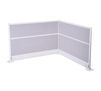 VEVOR Cloisons de Bureau, 183 x 122 cm, Cloison de Séparation de Poste de Travail PET, Lot de 2, avec Cache-prises, Panneau de Confidentialité Autoportants de Pièce pour Bureau, Bibliothèque, École