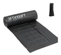 VEVOR Clôture Anti-limon Tissée, 0,6 x 30,48 m, Rouleau Barrière Anti-érosion, avec Fil Métallique Renforcé, Tissu en Polypropylène Résistant, pour Rétention des Sédiments, Chantiers de Construction