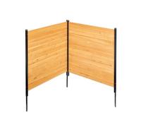 VEVOR Clôture de confidentialité en bois, 1100 x 982 mm, clôtures d'écran pour climatiseur à 2 panneaux, avec piquets métalliques, installation facile, brise-vue extérieur pour décoration de jardin