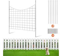 Clôture De Jardin En Métal - Vevor - Clôture De Jardin Barrière Animaux 93x75 Cm Lot De 5 Sans Creuser Multicolore