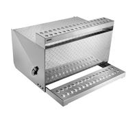 VEVOR Coffre à outils à marchepied pour semi-remorque, 790 x 770 x 485 mm, boîte à outils robuste en Alu, avec marchepied d'entrée de cabine étanche et loquet amortisseur pour camions à plateau, grue