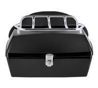 VEVOR Top case moto universel en PP 48 L étanche 565×500×380 mm base multi-trous
