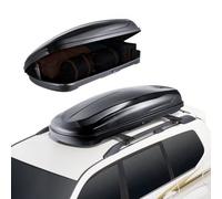 VEVOR Coffre de Toit 220 L, Porte-Bagages de Toit Coque Rigide en ABS, avec Ouverture Double-Face 2 Sangles Renforcées, Aérodynamique, pour la Plupart des Barres Transversales, Voiture, SUV, Noir