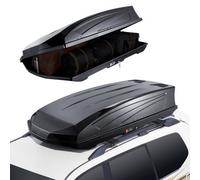 VEVOR Coffre de Toit 488 L, Porte-Bagages de Toit Coque Rigide en ABS, avec Ouverture Double-Face 2 Sangles Renforcées, Aérodynamique, pour la Plupart des Barres Transversales, Voiture, SUV, Noir