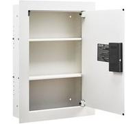 VEVOR Coffre-fort Mural, Armoire Forte Dissimulée 3 Niveaux, Déverrouillé par Mot de Passe et Carte, Boîtier Encastrable en Acier Laminé à Froid Q235, avec Étagères Réglables, pour Argent Bijoux
