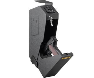 VEVOR Coffre-fort de Pistolet d'Empreinte Digitale en Acier, Coffre-fort pour Armes à Feu Biométrique avec 2 Clés, Petit Coffre-fort pour Pistolet Doublure en Mousse Usage Domestique