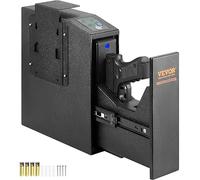 VEVOR Coffre-Fort de Pistolet en Acier Coffre-Fort Biométrique pour 1 Pistolet 3 Moyens de Déverrouillage par Empreintes Digitales Clés Combinaison pour Bijoux Armes de Poing Domicile 25,5x9,5x32 cm