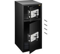 VEVOR Coffre-fort Numérique en Fer Fort A Double Porte, Coffre-fort pour la Maison 83,8 cm, Coffre-fort à Bijoux Verrouillage Magnétique BXG-052, pour Bureau Magasin Hôtel