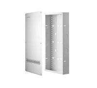 VEVOR Coffret Communication 71,5 cm Coffret Multimédia & Couvercle à Visser | Pour Gestion des Câbles, Tableau Encastrable en Acier Laminé à Froid, Boîtier Réseau Mural à Montage Encastré ou en Saillie