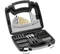 VEVOR Coffret de Forets et d'Embouts de Perceuse Tournevis 101PCs Kit de Perçage