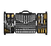 VEVOR Coffret d'Outils de Mécanicien 207PCs, Douilles 1/4" 3/8" 1/2" SAE et Métrique, Kit d'Outils de Mécanicien avec Embouts, Clés, Poignée à Cliquet, Accessoires et Étui, Réparation Automobile