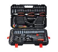 VEVOR Coffret d'Outils de Mécanicien 314PCs, Jeu de Douilles Métriques avec Embouts, Clés, et Accessoires, pour Bricoleurs Réparation Automobile et Domestique, Caisse à Outils Mécaniques Complets