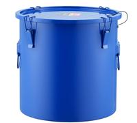 VEVOR Collecte Huile et Graisse Usagées, 30 L, Fut de Récupération d'Huile pour Friteuse en Acier au Carbone, Récipient d'Huile avec Couvercle, Pinces de Verrouillage, Sac Filtrant pour Cuisine, Bleu