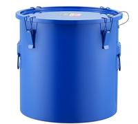 VEVOR Collecte Huile et Graisse Usagées, 37,8 L, Fut de Récupération d'Huile pour Friteuse en Acier au Carbone, Récipient d'Huile avec Couvercle, Pinces de Verrouillage, Sac Filtrant pour Cuisine Bleu