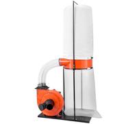 VEVOR Collecteur de Poussière Cône Vortex 1,5 HP Dépoussiéreur Mobile Sac Collecte Poussière 132,5 L, Sac Filtrant 159 L Système Dépoussiérage Précision 2,5 microns Collecteur Sciure pour Travail Bois