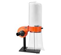 VEVOR Collecteur de Poussière Cône Vortex 1 HP Dépoussiéreur Mobile avec Sac Collecte Poussière et Sac Filtrant 60 L Système Dépoussiérage Précision 2,5 microns Collecteur de Sciure pour Travail Bois