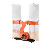 VEVOR Collecteur de Poussière Cône Vortex 3 HP Dépoussiéreur Mobile Sacs Collecte Poussière 132,5 L Sacs Filtrants 159 L Système Dépoussiérage Précision 2,5 microns Collecteur Sciure pour Travail Bois