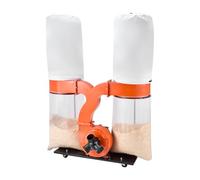 VEVOR Collecteur de Poussière Cône Vortex 3 HP Dépoussiéreur Mobile Sacs Collecte Poussière 132,5 L Sacs Filtrants 159 L Système Dépoussiérage Précision 2,5 microns Collecteur Sciure pour Travail Bois