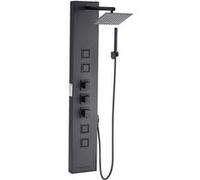 VEVOR Colonne de Douche Effet Pluie Mural en Acier Inox Brossé 4 Jets Corporels 124cm