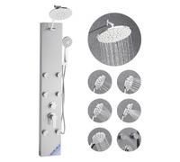VEVOR Colonne de douche en acier inox avec jet de massage et effet pluie 3 modes