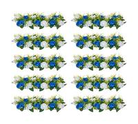 VEVOR Composition Florale Artificielle Linéaire Mariage Lot de 10 50x22x12 cm