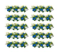 VEVOR Composition Florale Artificielle Linéaire Mariage Lot de 10 50x22x12 cm