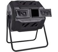 VEVOR Composteur de Jardin Rotatif Bac à Compost 162,7 L Double Chambre Déchets