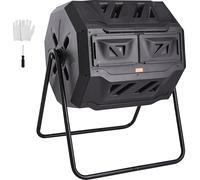 VEVOR Composteur Tumblingbin Composteur Tumbler 162,7 L, Composteur à tambour Tournant Double espace Tumbling 735 x 625 x 955 mm, 50 kg Capacité de charge Bac à compost de jardin, gants inclus