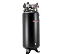 VEVOR Compresseur à Air 300 L Compresseur à Air Vertical sans Huile pour Fabrication Industrielle, Grands Ateliers, 230 V Triphasé, sans Prise, 3,7 kW, 382 L/min à 6,2 bar, Pression Maximale de 10 bar