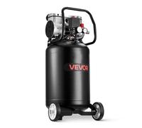 VEVOR Compresseur à Air 50 L Compresseur à Air Vertical sans Huile pour Réparation Automobile, Gonflage de Pneus, Peinture de Pistolet, Clouage Bois, sur Roues, 1,5 kW, 113 L/min 6,2 bar, Max. 8 bar