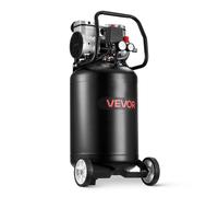 VEVOR Compresseur à Air 50 L Compresseur à Air Vertical sans Huile pour Réparation Automobile, Gonflage de Pneus, Peinture de Pistolet, Clouage Bois, sur Roues, 1,5 kW, 113 L/min 6,2 bar, Max. 8 bar