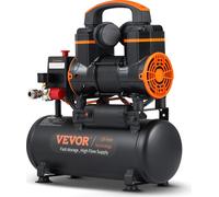 VEVOR Compresseur d'air de 2,1 gallons, 1,2 CV 2,2 CFM@90PSI Réservoir d'air sans huile & pression max. 116PSI, 70 dB Compresseur ultra-silencieux pour la réparation automobile, le gonflage des pneus,