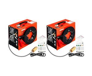 VEVOR Compresseur d'Air PCP 30 MPa Pompe à Air de Haute Pression 220/110/12 V Compresseur d'Air Arrêt Automatique Convient aux Fusils à Air Comprimé Réservoirs de Paintball Mini Bouteilles de Plongée