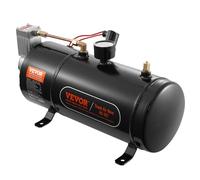 VEVOR Compresseur d'Air pour Kit de Klaxon Pompe à Air avec Réservoir 3 L 90-120 psi pour Gonflage des Pneus Matelas Pneumatiques Compatible avec Tout Véhicules 12 V Trains Bateaux Voitures Atelier
