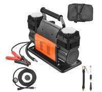 VEVOR Compresseur air gonfleur pneu portable double cylindre 300 L/min 10,3 bar