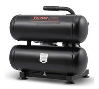 VEVOR Compresseur d'Air sans Huile, Réservoir Acier 18 L, 220 V, 2,0 CFM 90 PSI, Pression Max 120 PSI, Compresseur Silencieux Portable pour Réparation Automobile, Gonflage Pneus, Peinture au Pistolet