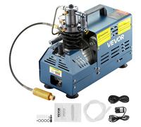 VEVOR Compresseur Haute Pression 300BAR 30MPA 4500PSI, Compresseur Air PCP 1800W Compresseur Arrêt Automatique Refroidissement par Eau 40-50 L/min 2800 tr/min Bouteille Plongée Réservoir Paintball